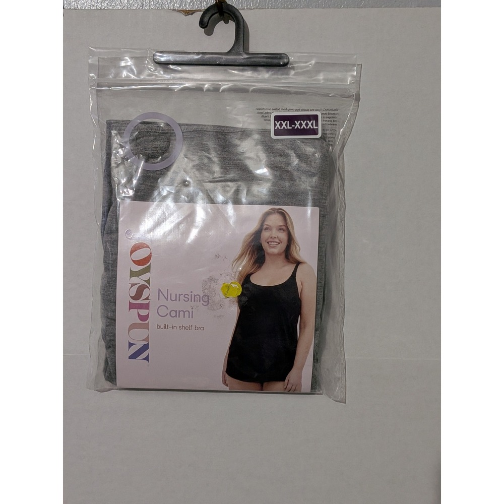 Joyspun Nursing Cami Built-in Shelf Bra Gray XXL-XXXL New